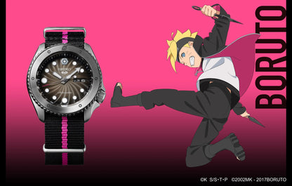 นาฬิกา SEIKO 5 Sports x NARUTO & BORUTO รุ่น SRPF67 SRPF67K SRPF67K1 'BORUTO' Limited Edition of 6,500 Pcs.