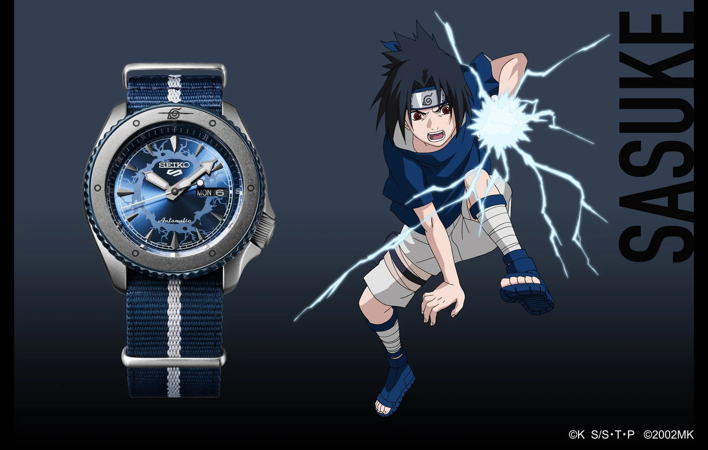 นาฬิกา SEIKO 5 Sports x NARUTO & BORUTO รุ่น SRPF69 SRPF69K SRPF69K1 'SASUKE' Limited Edition of 6,500 Pcs.