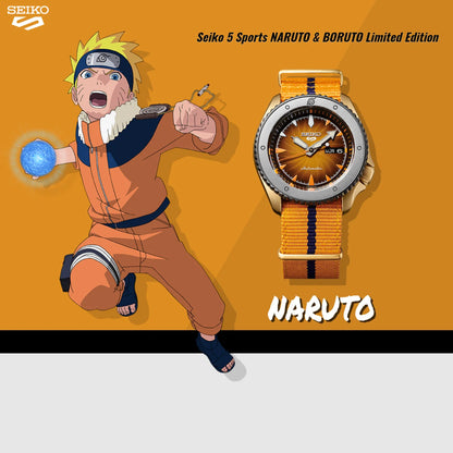 นาฬิกา SEIKO 5 Sports x NARUTO & BORUTO รุ่น SRPF70 SRPF70K SRPF70K1 'NARUTO' Limited Edition of 6,500 Pcs.