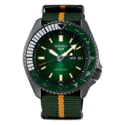 นาฬิกา SEIKO 5 Sports x NARUTO & BORUTO รุ่น SRPF73 SRPF73K SRPF73K1 'ROCK LEE' Limited Edition of 6,500 Pcs.