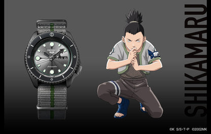 นาฬิกา SEIKO 5 Sports x NARUTO & BORUTO รุ่น SRPF75 SRPF75K SRPF75K1 'SHIKAMARU' Limited Edition of 6,500 Pcs.