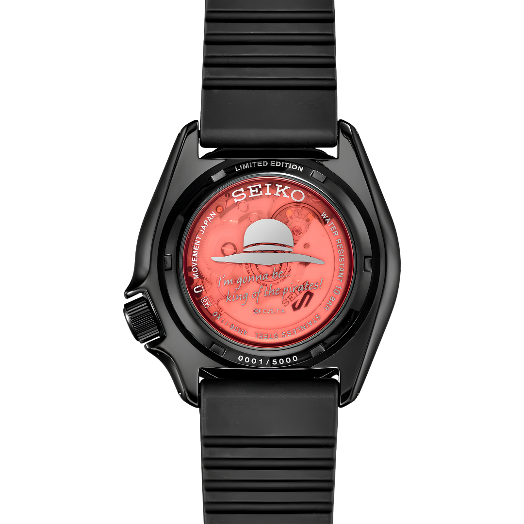 นาฬิกา SEIKO 5 Sports x ONE PIECE รุ่น SRPH65 SRPH65K SRPH65K1 'Luffy’ Limited Edition of 5,000 Pcs.