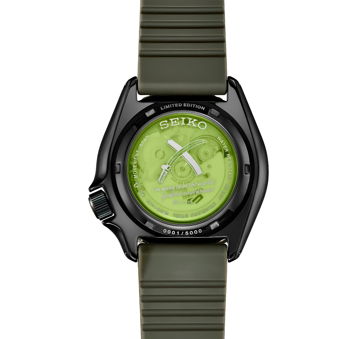 นาฬิกา SEIKO 5 Sports x ONE PIECE รุ่น SRPH67 SRPH67K SRPH67K1 'Zoro’ Limited Edition of 5,000 Pcs.