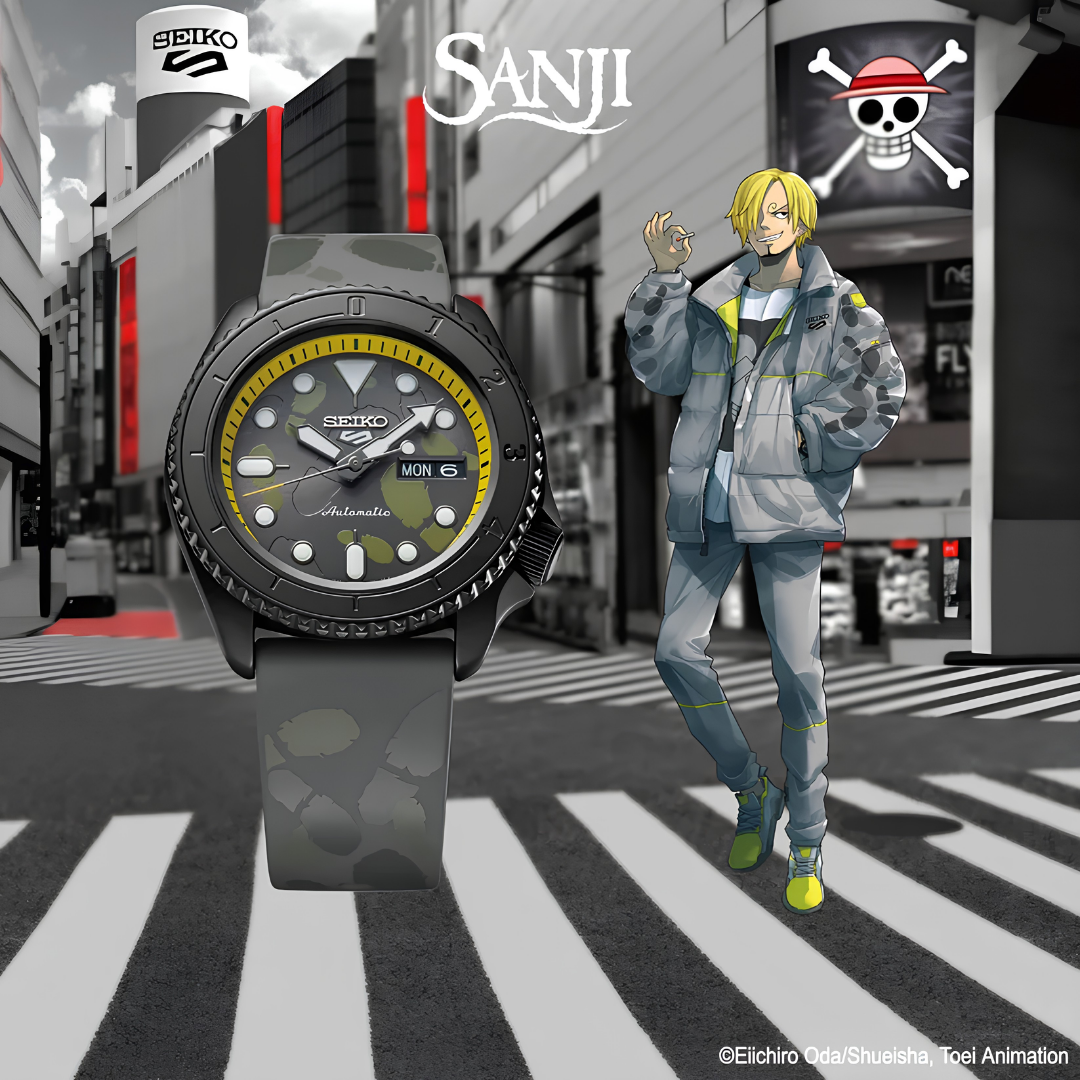 นาฬิกา SEIKO 5 Sports x ONE PIECE รุ่น SRPH69 SRPH69K SRPH69K1 'Sanji’ Limited Edition of 5,000 Pcs.