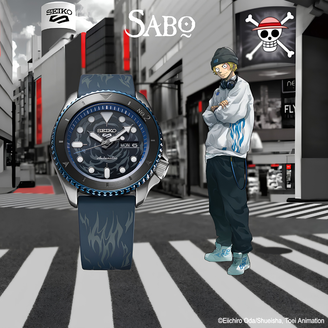นาฬิกา SEIKO 5 Sports x ONE PIECE รุ่น SRPH71 SRPH71K SRPH71K1 'Sabo’ Limited Edition of 5,000 Pcs.