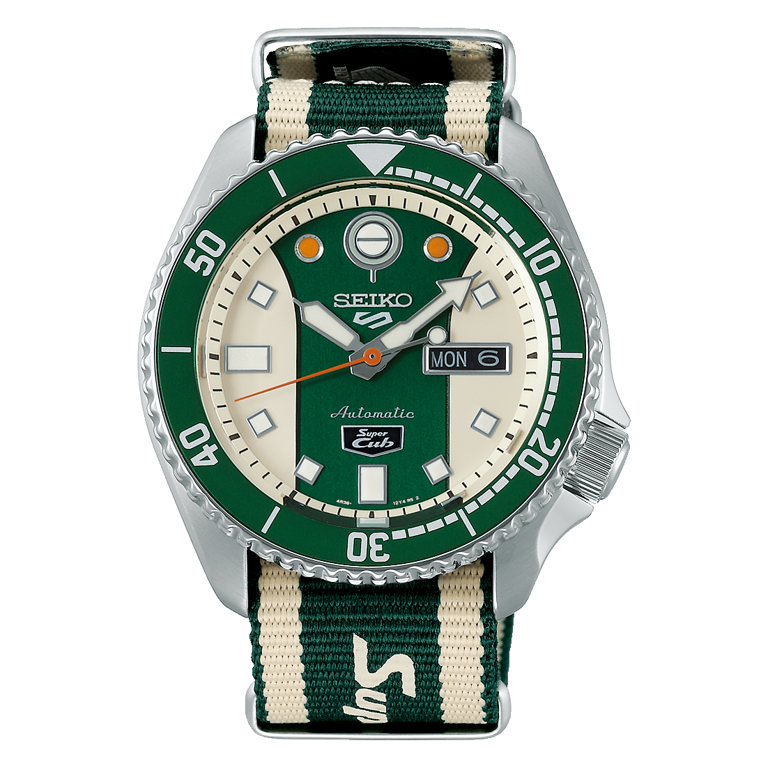 นาฬิกา SEIKO 5 Sports รุ่น SRPJ49 SRPJ49K SRPJ49K1 Super Cub Limited Edition of 6,000 Pcs.