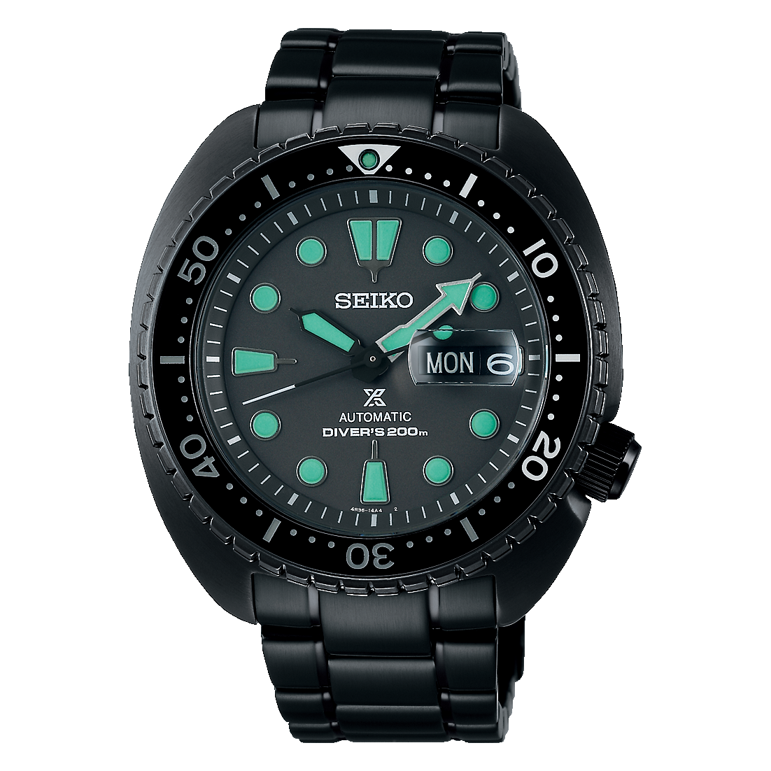 นาฬิกา SEIKO Prospex The Black Series รุ่น SRPK43 SRPK43K SRPK43K1 'Night Vision' Automatic Men's Watch