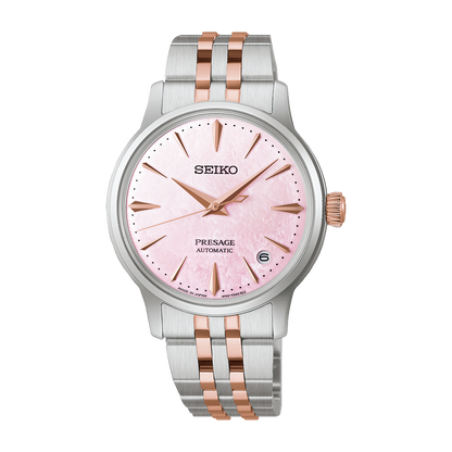 นาฬิกาผู้หญิง SEIKO Presage Cocktail Time รุ่น SRPM06 SRPM06J SRPM06J1 'Sakura Aviation' Limited edition of 9,000 pcs.