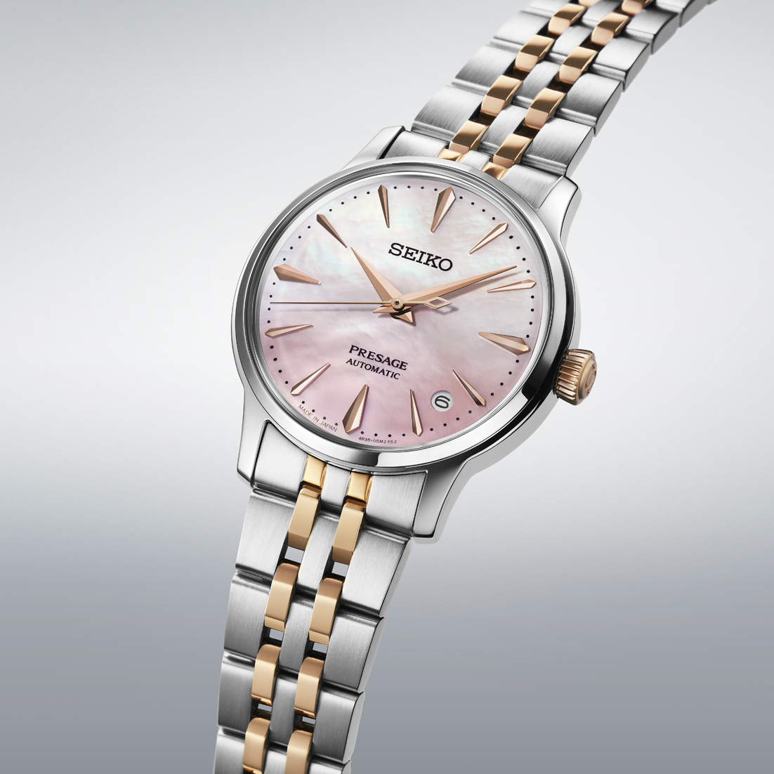 นาฬิกาผู้หญิง SEIKO Presage Cocktail Time รุ่น SRPM06 SRPM06J SRPM06J1 'Sakura Aviation' Limited edition of 9,000 pcs.