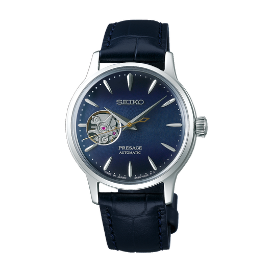 นาฬิกาผู้หญิง SEIKO Presage Cocktail Time รุ่น SSA785 SSA785J SSA785J1 'Blue Moon' Automatic Women's Watch