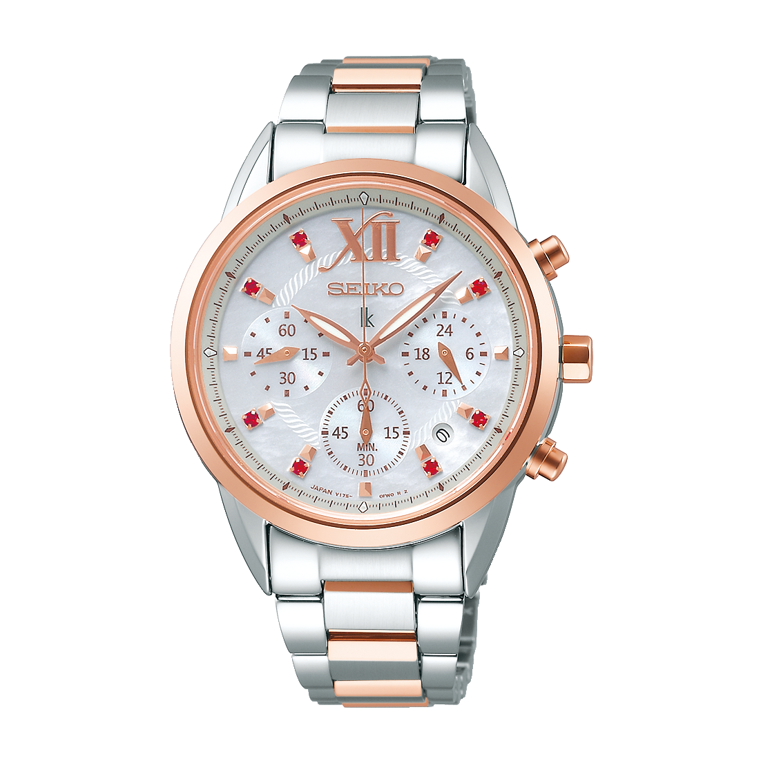 นาฬิกาผู้หญิง SEIKO LUKIA รุ่น SSC824 SSC824J SSC824J1 Solar Chronograph Women's Watch