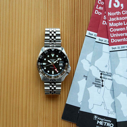 นาฬิกา SEIKO 5 Sports GMT รุ่น SSK001 SSK001K SSK001K1 Automatic Men's Watch