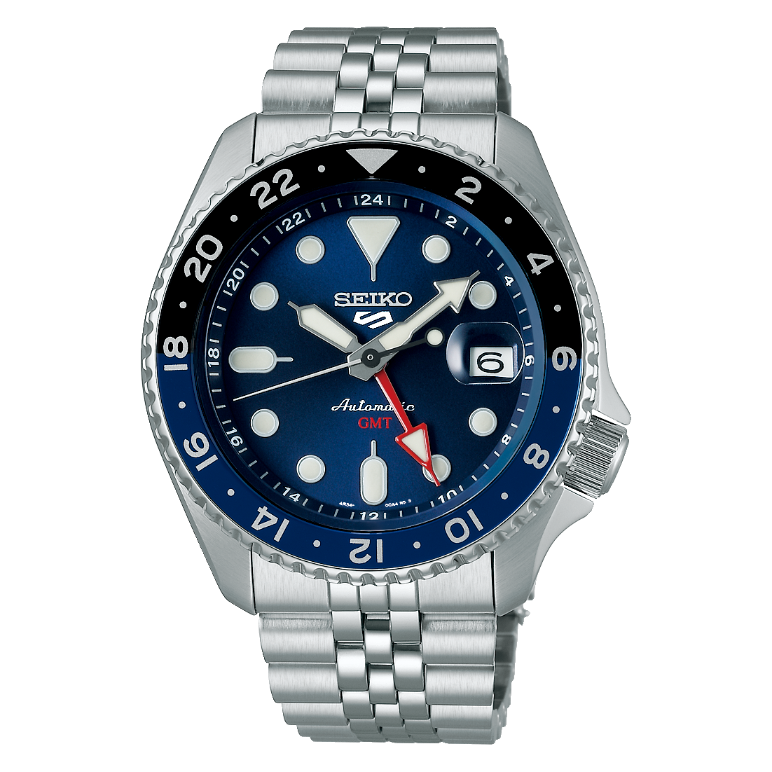 นาฬิกา SEIKO 5 Sports GMT รุ่น SSK003 SSK003K SSK003K1 Automatic Men's Watch