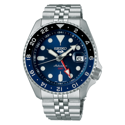 นาฬิกา SEIKO 5 Sports GMT รุ่น SSK003 SSK003K SSK003K1 Automatic Men's Watch