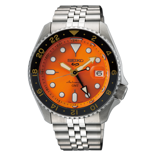 นาฬิกา SEIKO 5 Sports GMT รุ่น SSK005 SSK005K SSK005K1 Automatic Men's Watch