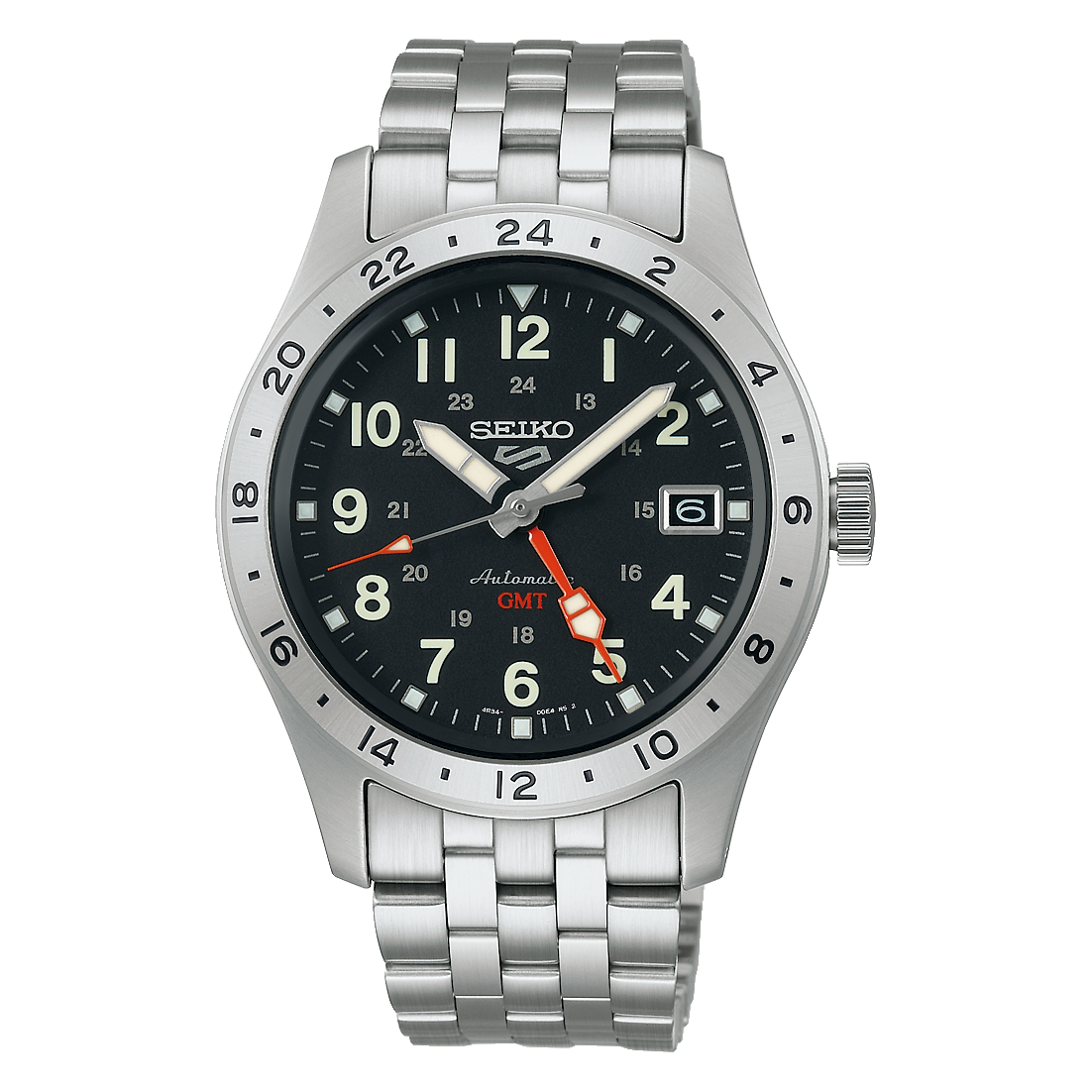 นาฬิกา SEIKO 5 Sports GMT รุ่น SSK023 SSK023K SSK023K1 Automatic Men's Watch