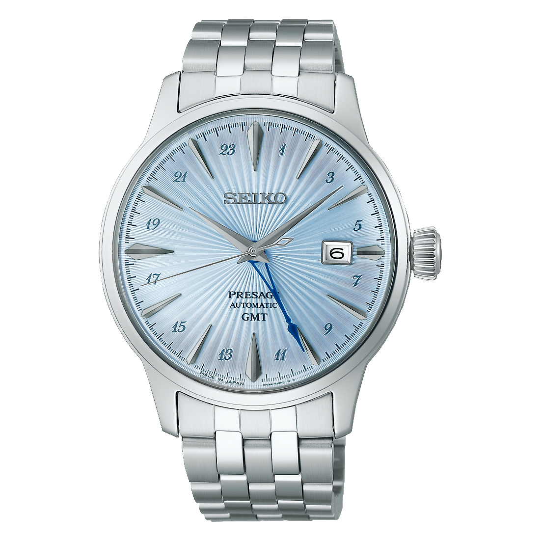 นาฬิกา SEIKO Presage GMT รุ่น SSK037 SSK037J SSK037J1 Cocktail Time 'Skydiving' Automatic Men's Watch