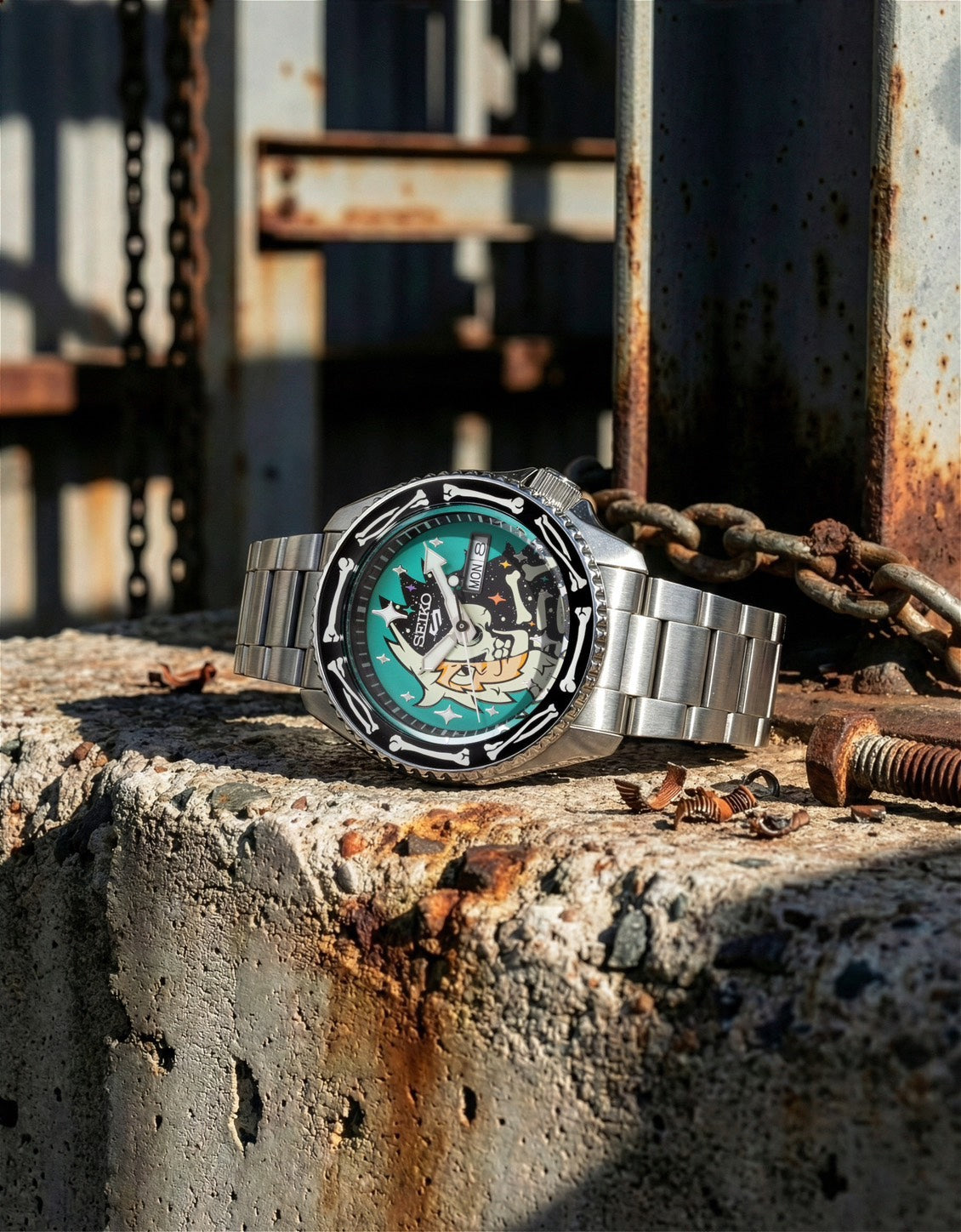 นาฬิกา SEIKO 5 Sports x POORBOY รุ่น SRPM17 SRPM17K SRPM17K1 Thailand Limited Edition of 1,000 Pcs.