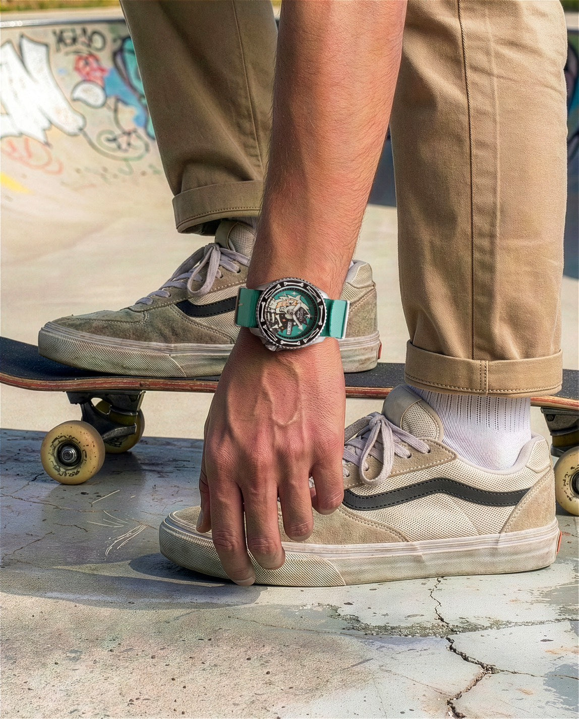 นาฬิกา SEIKO 5 Sports x POORBOY รุ่น SRPM17 SRPM17K SRPM17K1 Thailand Limited Edition of 1,000 Pcs.