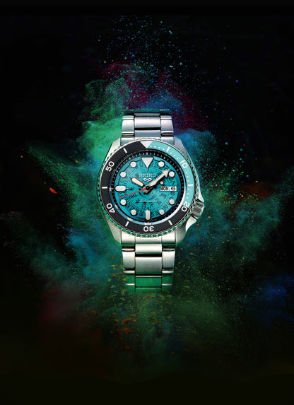 นาฬิกา SEIKO 5 Sports Skeleton dial รุ่น SRPJ45 SRPJ45K SRPJ45K1 Automatic Men's Watch