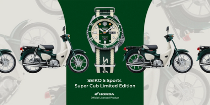 นาฬิกา SEIKO 5 Sports รุ่น SRPJ49 SRPJ49K SRPJ49K1 Super Cub Limited Edition of 6,000 Pcs.
