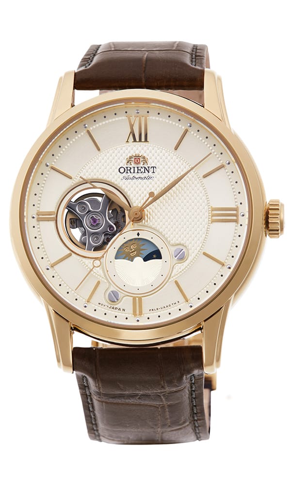 นาฬิกา ORIENT Classic รุ่น RA-AS0010S Sun & Moon Mechanical Men's watch